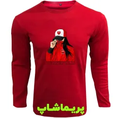 لباس طرح دختر پرسپولیسی آستین بلند قرمز