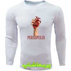 لباس قلب پرسپولیسی آستین بلند سفید