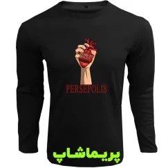 لباس قلب پرسپولیسی آستین بلند مشکی