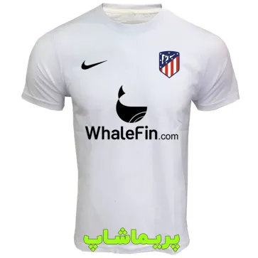 لباس هواداری اتلتیکو مادرید سفید با اسپانسر | تیشرت آستین کوتاه