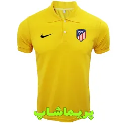 پولوشرت اتلتیکو  مادرید  زرد یقه دار دو دکمه