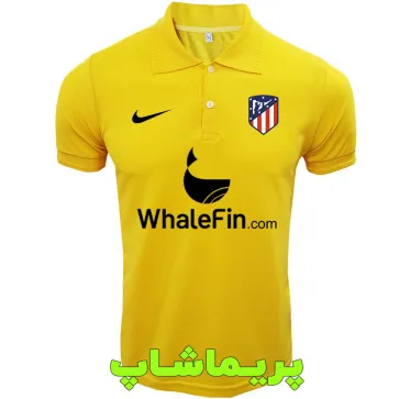 پولوشرت اتلتیکو مادرید زرد با اسپانسر | تیشرت هتلی