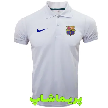 پولوشرت بارسلونا سفید پولوشرت بارسلونا سفید