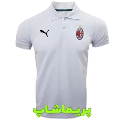 پولوشرت آث میلان سفیدیقه دار دو دکمه 