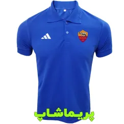 پولوشرت رم آبی یقه دار دو دکمه 