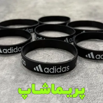 دستبند آدیداس مشکی سیلیکونی