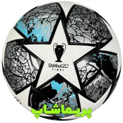 توپ فوتبال چمپیونزلیگ 19/20 سفید طوسی 