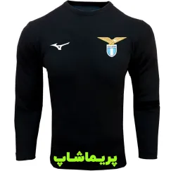 لباس هواداری لاتزیو مشکی یقه گرد آستین بلند 