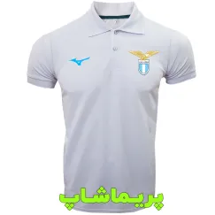 پولوشرت لاتزیو سفید یقه دار دو دکمه 