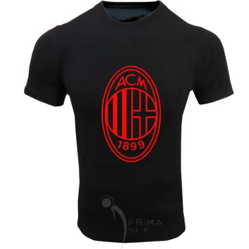 لباس آث میلان مشکی طرح لوگو بزرگ | تیشرت آستین کوتاه