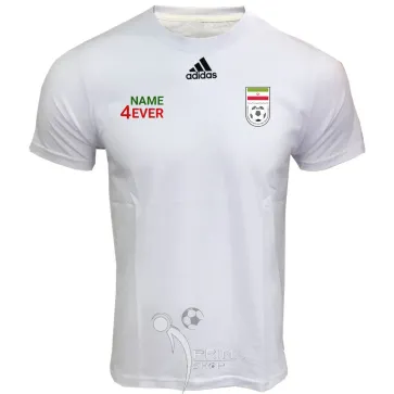 تیشرت هواداری تیم ملی ایران سفید طرح 3