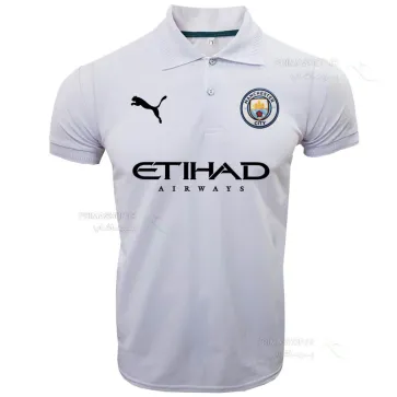 پولوشرت منچسترسیتی سفید با اسپانسر | تیشرت هتلی